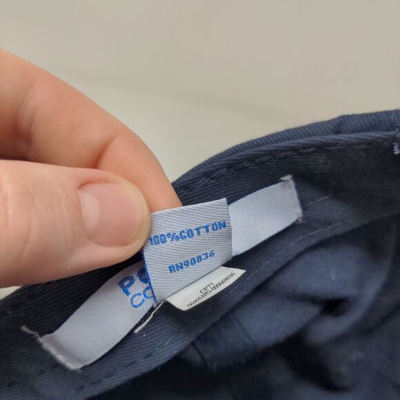 Port & Company Men's Slideback Hat Blue Embroidered Logo 100% Cotton - Picture 8 of 8